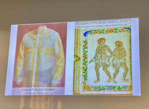 picture of Barong tagalog and excerpt from Boxer Codex